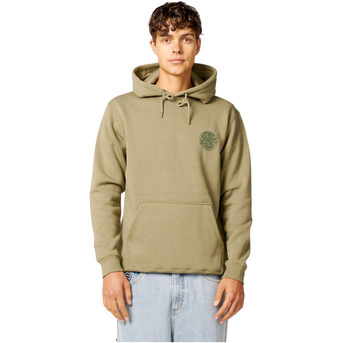 2026 Rip Curl Mens Wettie Icon Hoodie CFEGM9 - Surplus Green